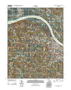 2012 Map of Washington West, 2012 Print