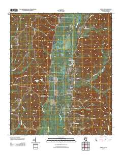 2012 Map of Amory SE, 2012 Print