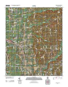 2012 Map of Amory SW, 2012 Print