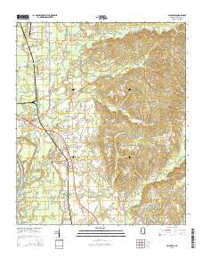 2015 Map of Amory SW, 2015 Print