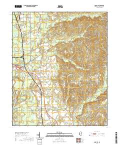 2020 Map of Amory SW, 2020 Print