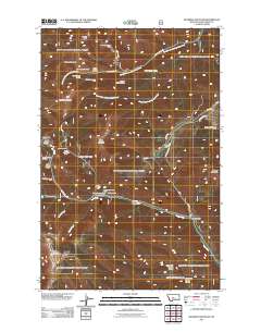 2011 Map of Bandbox Mountain, 2011 Print