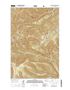 2014 Map of Bandbox Mountain, 2014 Print