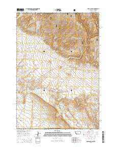 2014 Map of Bear Canyon, 2014 Print