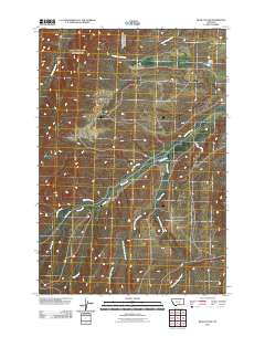 2011 Map of Bear Coulee, 2011 Print