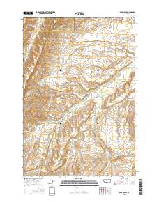 2014 Map of Bear Coulee, 2014 Print