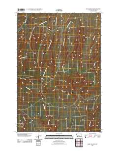 2011 Map of Bear Coulee SW, 2011 Print