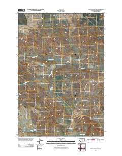 2011 Map of Bentonite Flats, 2011 Print