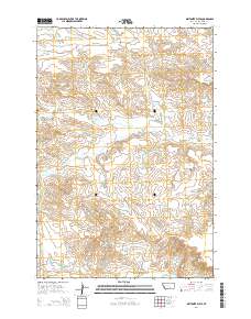 2014 Map of Bentonite Flats, 2014 Print