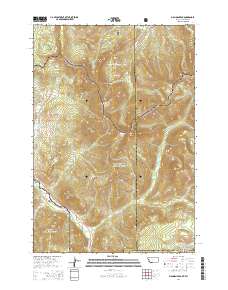 2014 Map of Big Horn Peak, 2014 Print