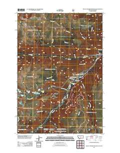 2011 Map of Black Pyramid Mountain, 2011 Print