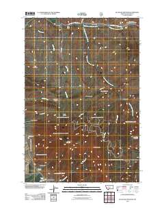 2011 Map of Blacktail Mountain, 2011 Print