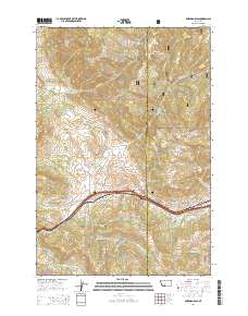 2014 Map of Bozeman Pass, 2014 Print