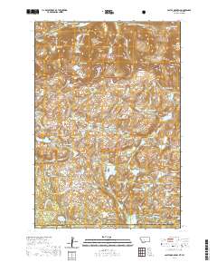 2020 Map of Castle Mountain, 2020 Print
