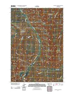 2011 Map of Chilkoot Coulee, 2011 Print