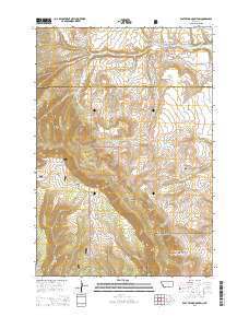 2014 Map of East Pryor Mountain, 2014 Print