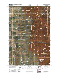 2011 Map of Flathead Pass, 2011 Print