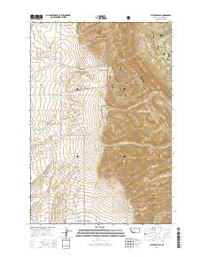 2014 Map of Flathead Pass, 2014 Print