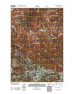 2011 Map of Gallatin Peak, 2011 Print