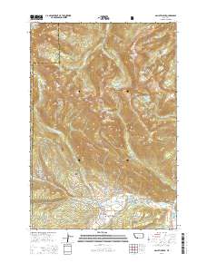 2014 Map of Gallatin Peak, 2014 Print