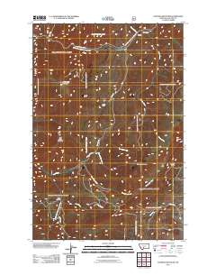 2011 Map of Hatfield Mountain, 2011 Print