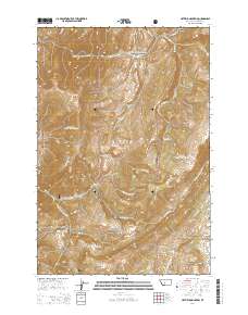 2014 Map of Hatfield Mountain, 2014 Print
