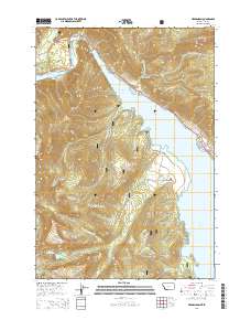 2014 Map of Hebgen Dam, 2014 Print