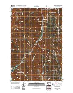 2011 Map of Hidden Lakes, 2011 Print
