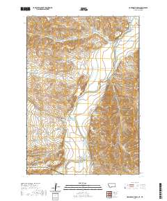 2020 Map of Hollenbeck Draw, 2020 Print