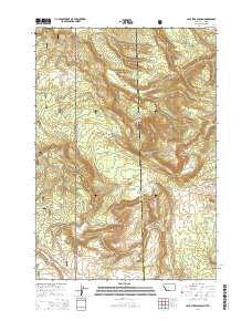 2014 Map of Jack Straw Basin, 2014 Print