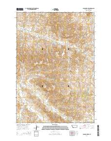 2014 Map of Jeans Fork NW, 2014 Print