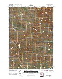 2011 Map of Jeans Fork SE, 2011 Print