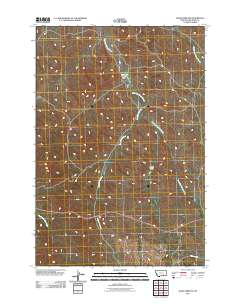 2011 Map of Jeans Fork SW, 2011 Print