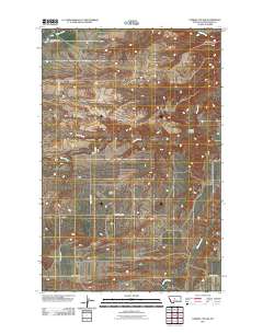 2011 Map of Leiberg Coulee, 2011 Print