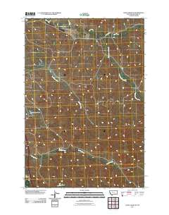 2011 Map of Lodge Grass NE, 2011 Print