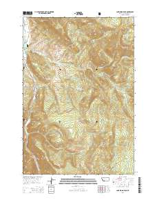 2014 Map of Lone Indian Peak, 2014 Print