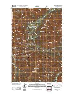 2011 Map of Mixes Baldy, 2011 Print