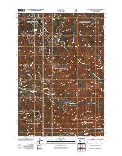 2011 Map of Mount Blackmore, 2011 Print