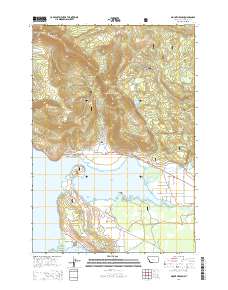 2014 Map of Mount Hebgen, 2014 Print