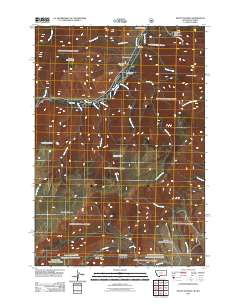 2011 Map of Mount Maurice, 2011 Print