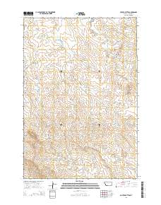 2014 Map of Potato Buttes, 2014 Print