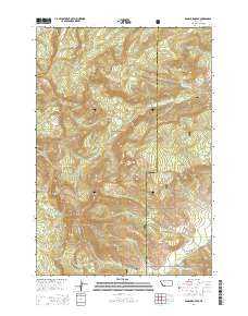 2014 Map of Ramshorn Peak, 2014 Print