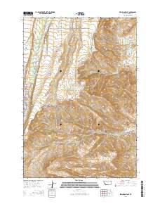 2014 Map of Red Lodge East, 2014 Print