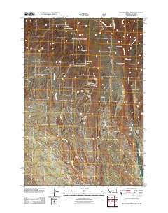 2011 Map of Red Pryor Mountain, 2011 Print