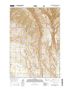 2014 Map of Red Pryor Mountain, 2014 Print