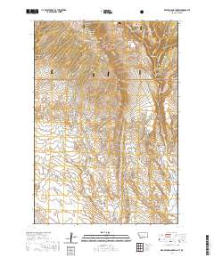 2020 Map of Red Pryor Mountain, 2020 Print