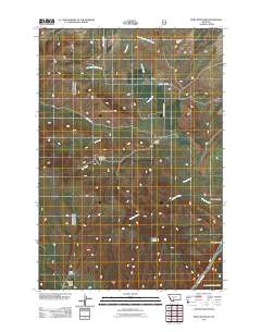2011 Map of Ruby Mountain, 2011 Print