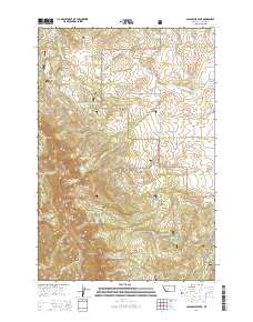 2014 Map of Sacagawea Peak, 2014 Print
