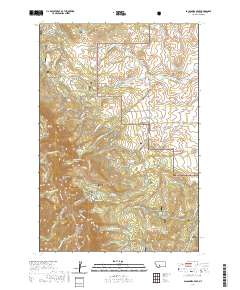 2020 Map of Sacagawea Peak, 2020 Print