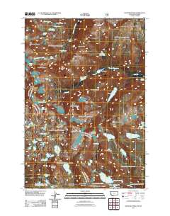 2011 Map of Silver Run Peak, 2011 Print